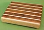 Board #986 Sandwich / Bagel Cutting Board - Zebrawood & Maple 9 x 7 1/4 x 1 1/2 - $27.99